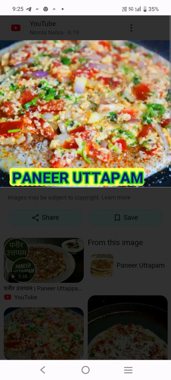 Paneer Uttapam