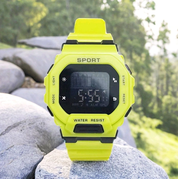 Digital Trending Sports Watch - Free Size, Green