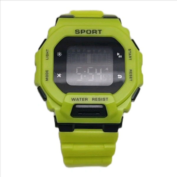 Digital Trending Sports Watch - Free Size, Green