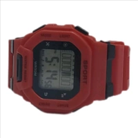 Digital Sports Watch - Red, Free Size