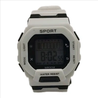 Digital Sports Watch - White, Free Size