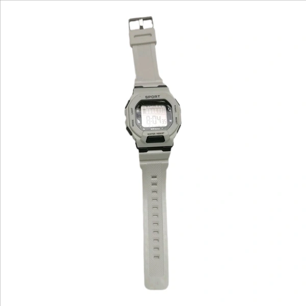 Digital Sports Watch - White, Free Size