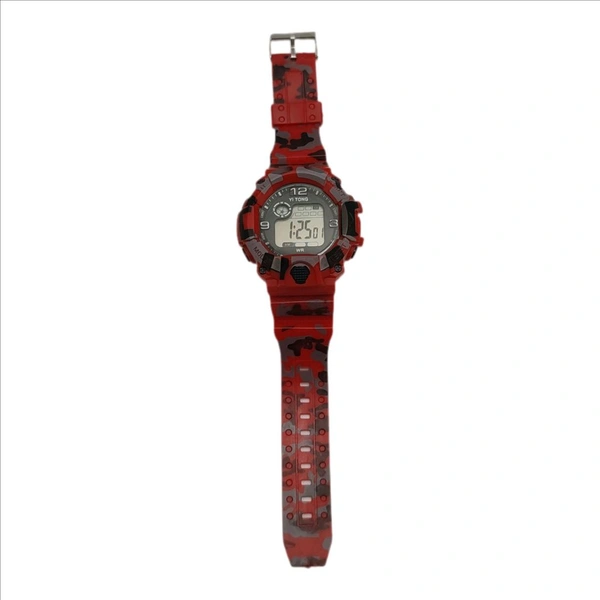 Kids Digital Sports Watch - Red, Free Size