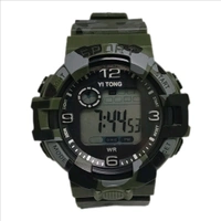Kids Digital Sports Watch - Green, Free Size