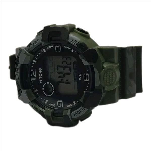 Kids Digital Sports Watch - Green, Free Size