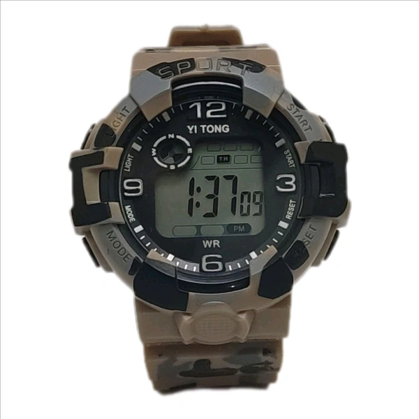 Kids Digital Sports Watch - Military colour, Free Size