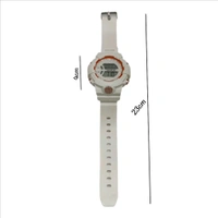 Girls Digital Sports Watch - White, Free Size