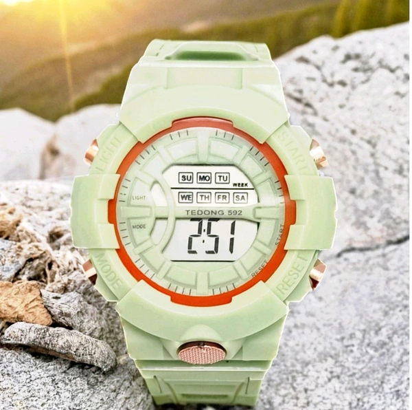 Girls Digital Sports Watch - Japanese Laurel, Free Size
