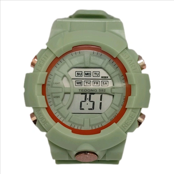 Girls Digital Sports Watch - Japanese Laurel, Free Size
