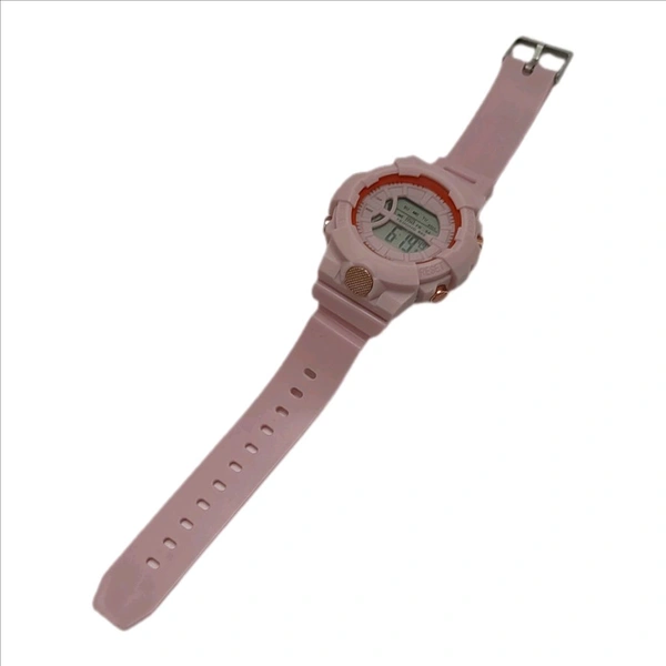 Girls Digital Sports Watch - Pink Lace