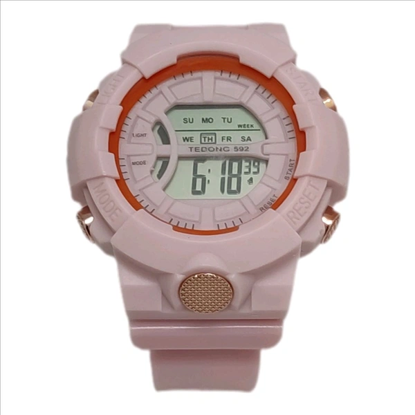 Girls Digital Sports Watch - Pink Lace