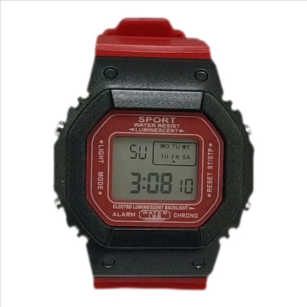 Digital Vintage Model Watch                                                        Free Delivery - Red, Free Size