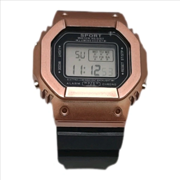 Digital Vintage Model Watch                                                        Free Delivery - Black, Free Size