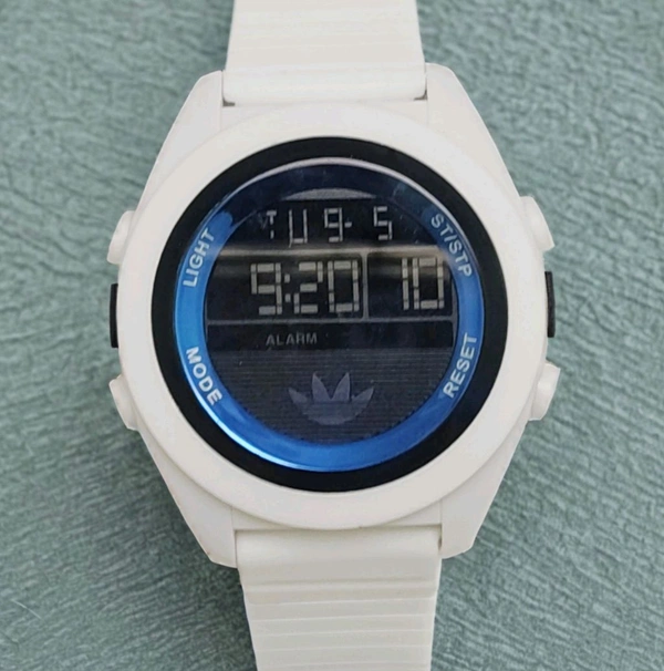 Digital Sports Watch - White, Free Size