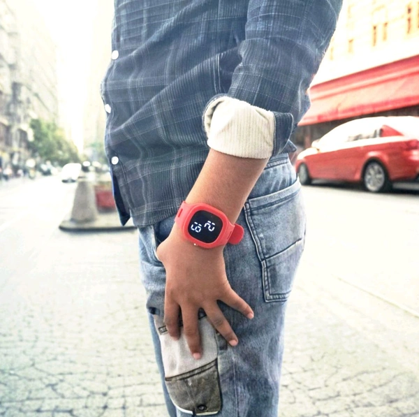 Digital LED Watch - Free Size, Red