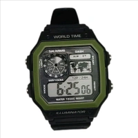 Digital Trending Watch - Black, Free Size