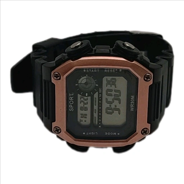 Digital Trending Watch - Raw Sienna, Free Size