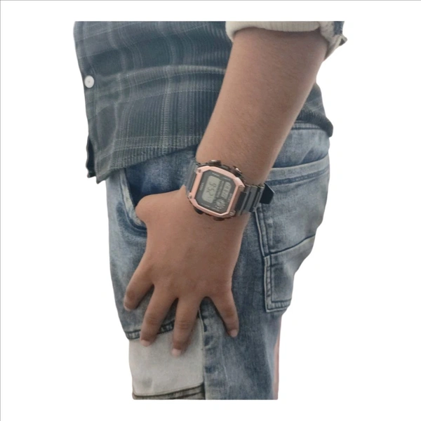 Digital Trending Watch - Raw Sienna, Free Size