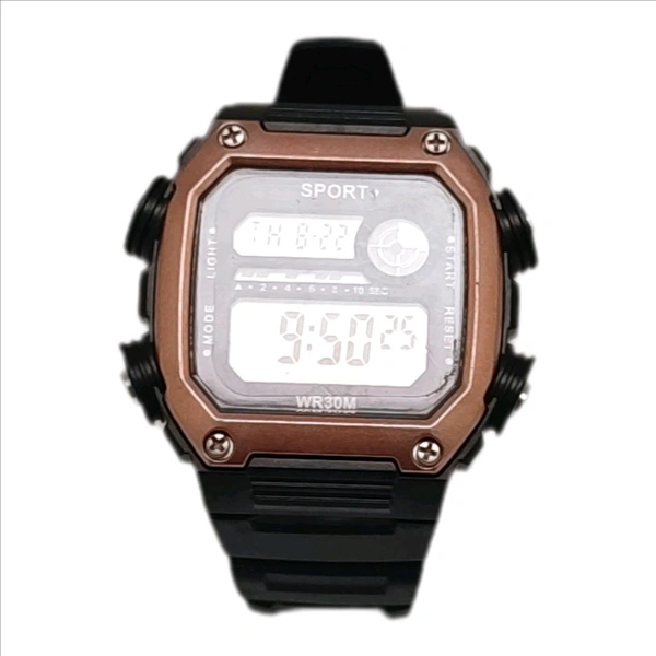 Digital Trending Watch - Raw Sienna, Free Size