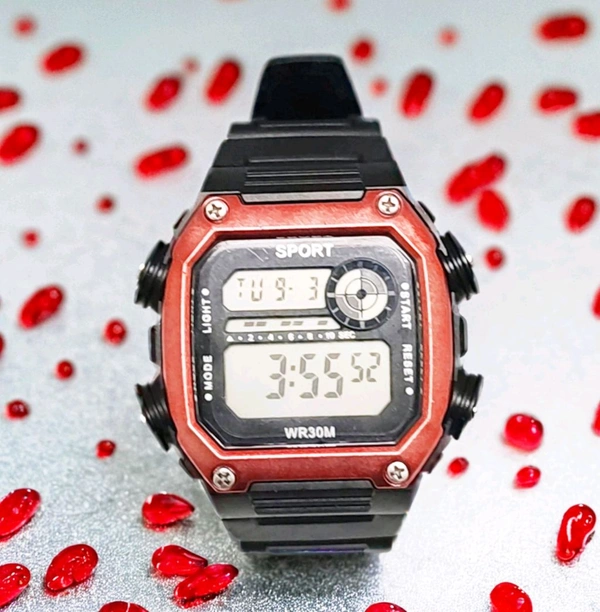 Digital Trending Watch - Free Size, Black
