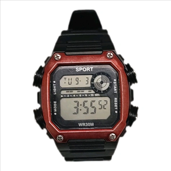 Digital Trending Watch - Free Size, Black