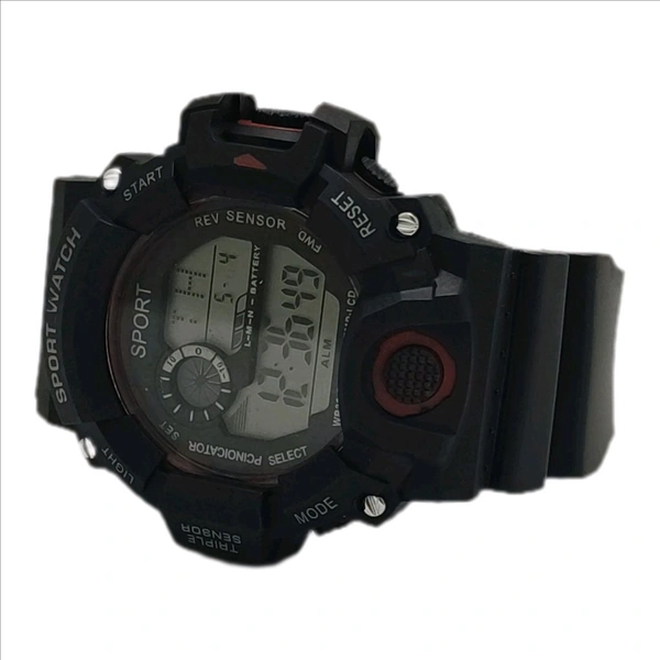 Sports Digital watch - Black, Free Size