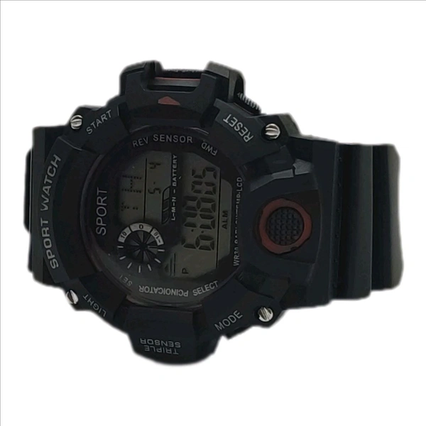 Sports Digital watch - Black, Free Size