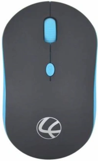 Lapcare Safari 2.4G 1600 DPI Wireless Optical Mouse with Fast Scroll (Black/Blue)