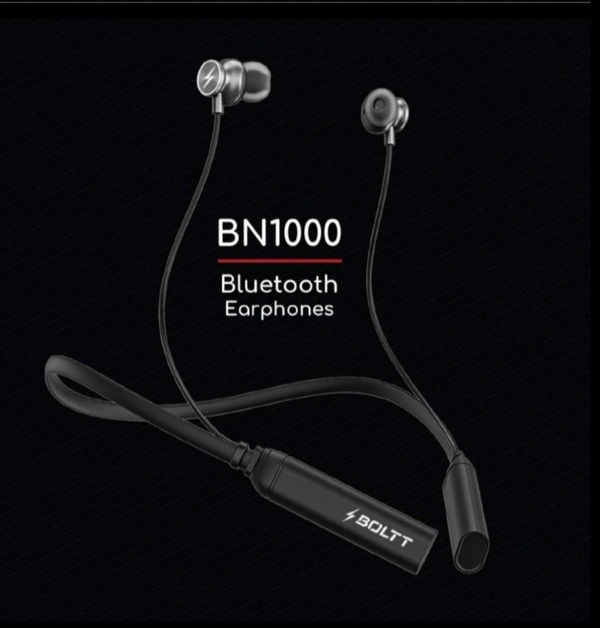 Firebolt Bluetooth Earphones - Black Blue & Red