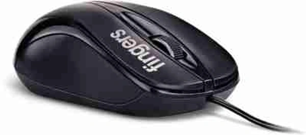 Fingers M6 WIRED OPTICAL MOUSE - Black