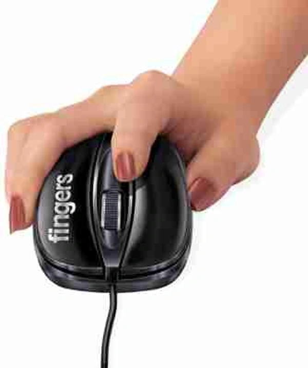 Fingers M6 WIRED OPTICAL MOUSE - Black