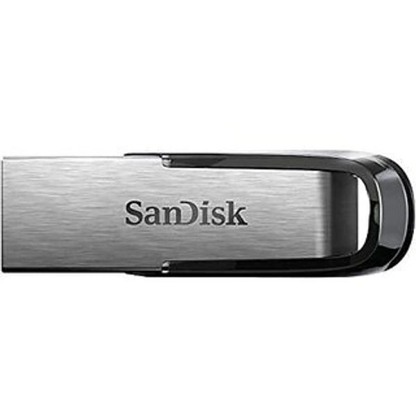 SanDisk Ultra Flair 64gb 3.0 Metal Pendrive - Silver and Black