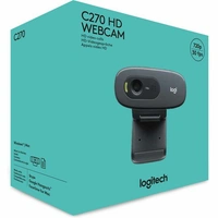 LOGITECH C270 HD WEBCAM  - Black