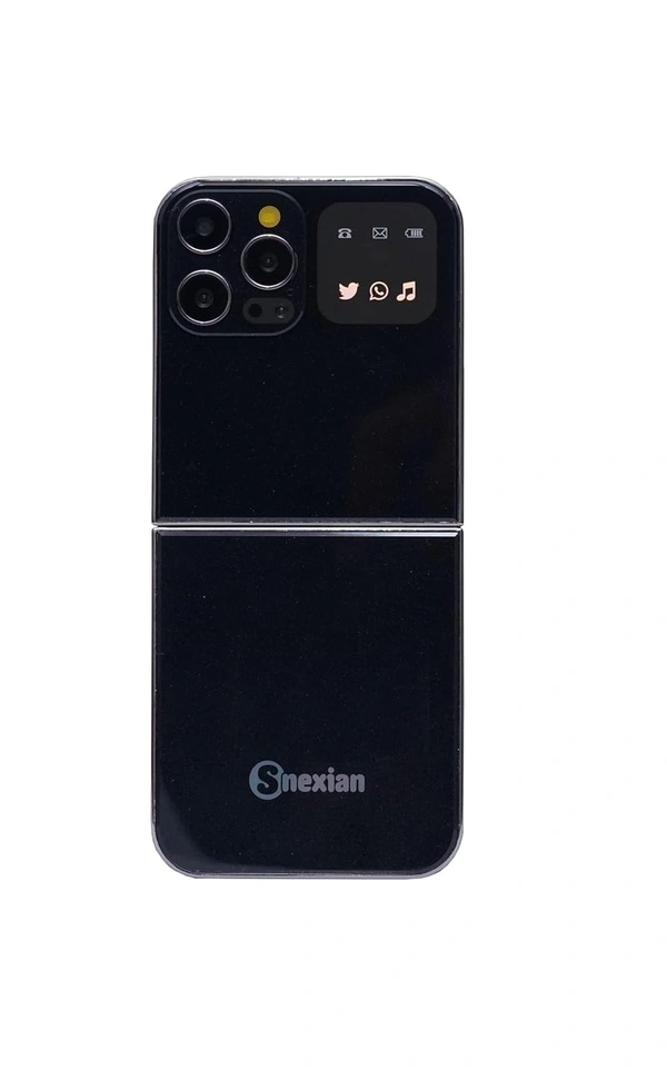 Snexian Rock Flip 2.4 inch Display Dual Sim - Black