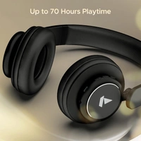 boAt Rockerz 450 Pro Bluetooth On Ear Headphones with Mic  - Black