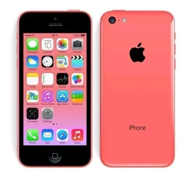 Iphone 5C Renewed Just Like New Imported 3Month Warranty - 32 GB, Red Orange