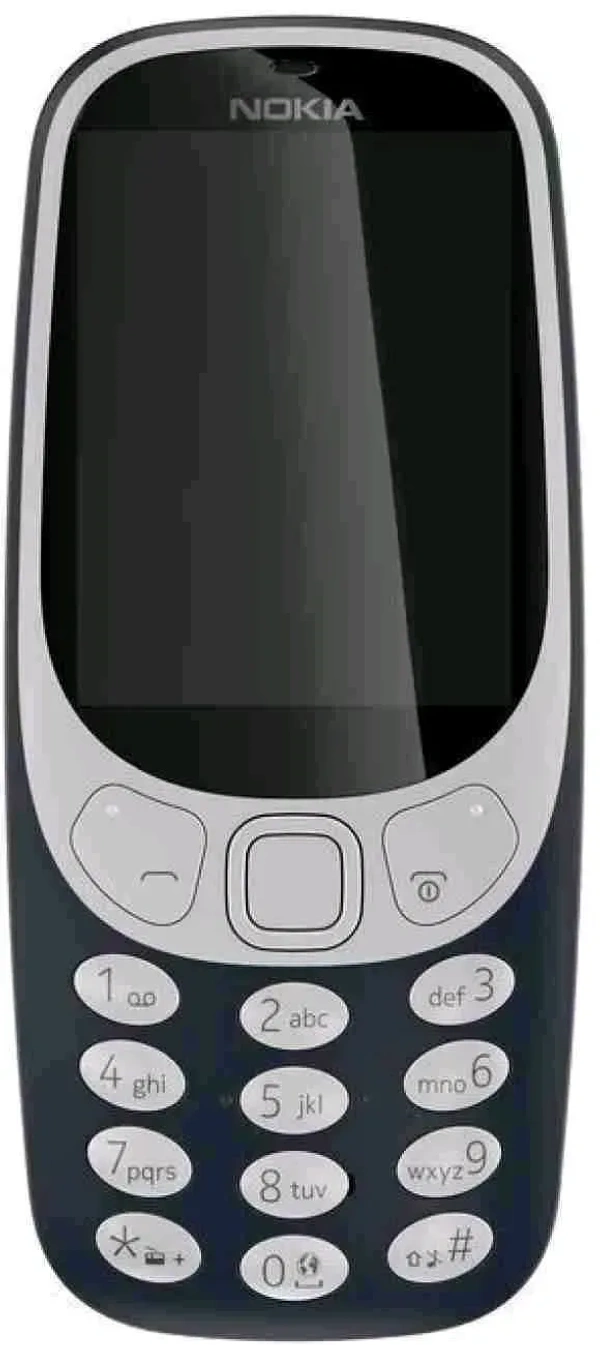 Nokia 3310 Dual SIM Keypad Phone with MP3 Player, Wireless FM Radio and Rear Camera Renewed - Gray