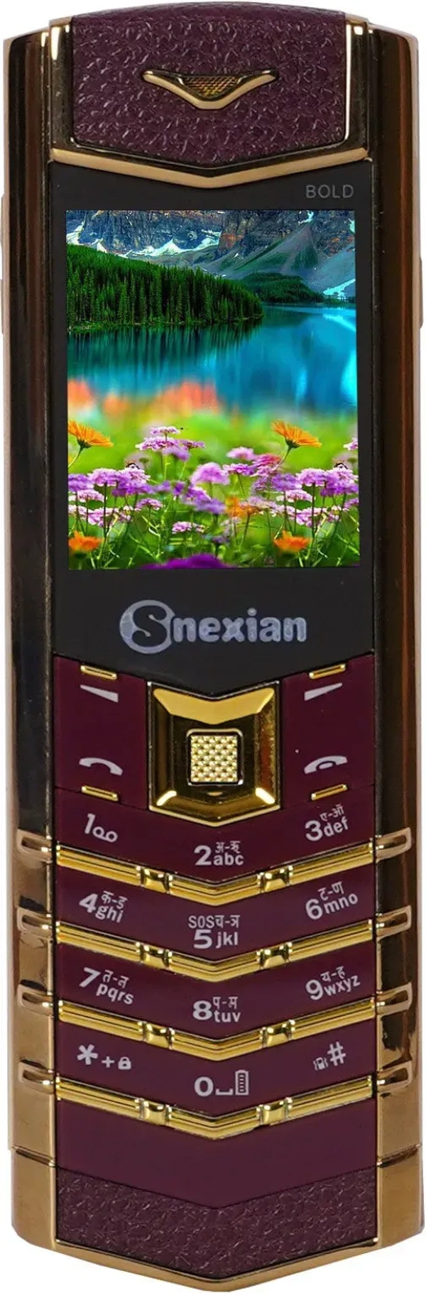 Snexian vertu button vartu dual sim phone - Black