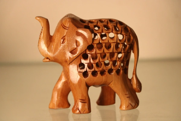 Wooden Elephant  - Medium