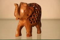 Wooden Elephant  - Medium