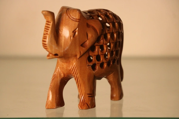 Wooden Elephant  - Medium