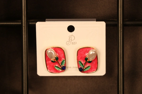 Small Simple Imitation Earrings  - Free Size, Mix