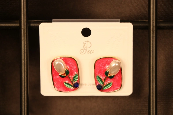 Small Simple Imitation Earrings  - Free Size, Mix