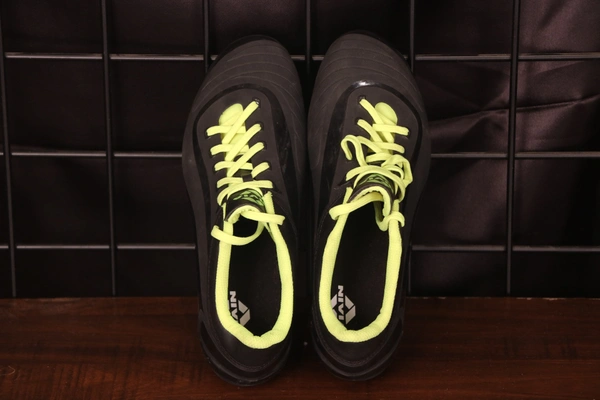Nivia Airstrike Football Stud with TPU Sole  - 5UK, Black & Green