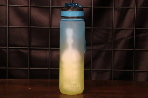 SOLARA Sipper Water Bottle 1 Ltr - Normal, Blue + Yellow