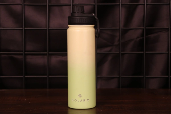 Speedex Stainless Steel Water Bottle  - Big, Green + Yellow