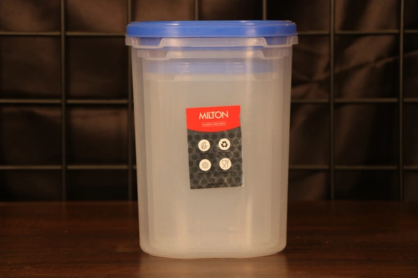 MILTON Quadra Modular Multi-Purpose Plastic Containers with Lid, Set of 3  - Medium, BLUE