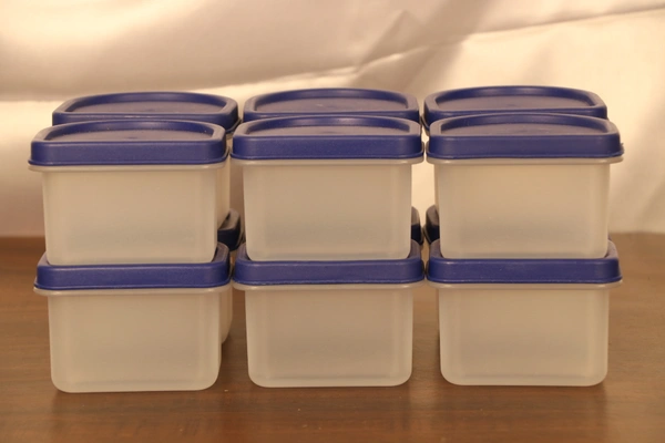 SIMPARTE Modular Containers Oval Set with Plain Lid - Small, Blue