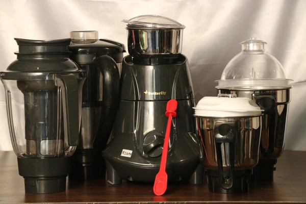 Butterfly Jet Elite Mixer Grinder, 750W, 4 Jars - Free, Gray