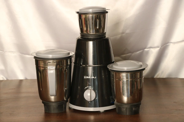 Bajaj GX1 Ninja Series 500W Mixer Grinder With 3 Jars - Free, White